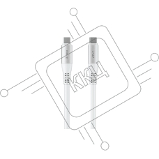 Кабель OLMIO SHIELD, Type-C - Type-C, 60W 3A, 1.2м, белый