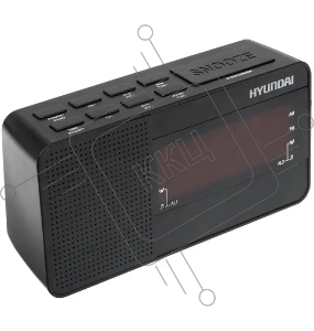 Радиобудильник Hyundai H-RCL200 черный LED проек.изоб. подсв:красная часы:цифровые AM/FM