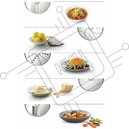 Комплект насадок Bosch VeggieLove для кухонных комбайнов
