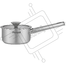 Ковш Rondell Modern RDS-1745, 0.9л, с крышкой, сталь
