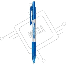 Ручка шариков. автоматическая Deli X-tream EQ11-BL синий мет./синий d=0.7мм син. черн. резин. манжета
