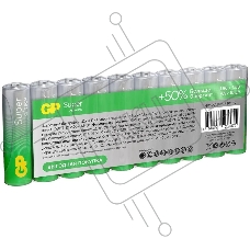 Батарея GP Super Alkaline 15AA21-2CRSWC10 AA (10шт) спайка