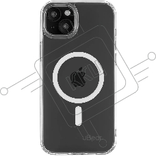 Чехол (клип-кейс) uBear для Apple iPhone 15 Plus Real Mag Case with MagSafe прозрачный (CS254TT67RL-I23M)