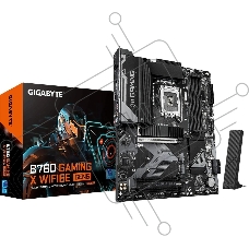 Материнская плата Gigabyte B760 GAMING X WIFI6E GEN5, LGA1700, Intel B760, 4xDDR5, 4xSATA, 3xM.2, 1xPCIe 5.0 x16, 2xPCIe 3.0 x1, 1xHDMI, 1xDP, 1x2.5Gb LAN, Wi-Fi 6E, Bluetooth 5.3, 1xUSB-C 5Gbps, 1xUSB-A 10Gbps, 1xUSB-A 5Gbps, 5xUSB-A 2.0, 6x3.5 мм, 7.1, 