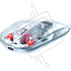 Мышь беспроводная Defender Ixes MM-999 прозрачный, 2400 dpi, радиоканал, Bluetooth, USB, кнопки - 4