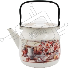 Чайник для плиты ЛЫСЬВА 2713П2/4Жм Летний этюд эмал 3,5л