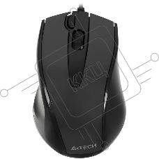 Мышь проводная A4Tech N-500F серый глянец/черный, 1200 dpi, USB, кнопки - 4
