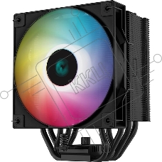 Кулер для процессора DEEPCOOL AG500 BK ARGB черный, 120 мм, алюминий/медь, 1850 об/мин, 29.4 дБ, 4 pin, 240 Вт, 155 мм