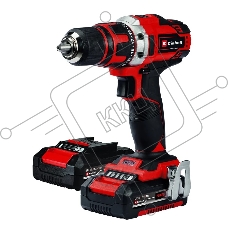 Дрель-шуруповерт Einhell PXC TE-CD 18/40-1, Аккумуляторная, 18В, 2 АКБ, Кейс