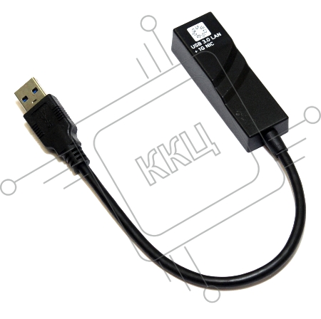 Адаптеры USB Ethernet 5bites Кабель-адаптер 5bites UA3-45-01BK USB3.0 -> RJ45 10/100/1000 Мбит/с, 10см