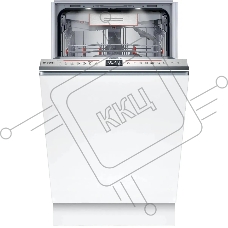 Встраиваемая посудомоечная машина Bosch SPV6ZMX17E, серебристый, 44.8 см, 10 компл., 43 дБ, класс A+++