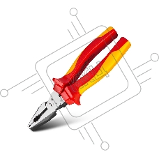 Диэлектрические комбинированные плоскогубцы Deli DL512008 200мм, сталь Cr-V, сертификат VDE для работ под напряжением до 1000 В Диэлектрические комбинированные плоскогубцы Deli DL512008 200мм, сталь Cr-V, сертификат VDE для работ под напряжением до 1000 В