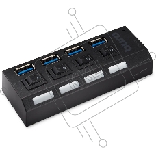 USB-концентратор Buro BU-HUB4-U3.0-L, USB 3.0, USB 4 порта, USB
