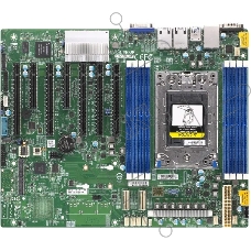 Материнская плата серверная Supermicro H12SSL-NT-B, SP3, чипсет встроен в процессор, 8xDDR4, 8xSATA, 2xM.2, 5xPCI-E 4.0 x16, 2xPCI-E x8, 2x10Gb LAN, 4xUSB-A 3.0, 1xVGA, 1xCOM, ATX