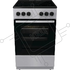 Плита электрическая Gorenje GEC5A12SG серый/черный стеклокерамика (без крышки)