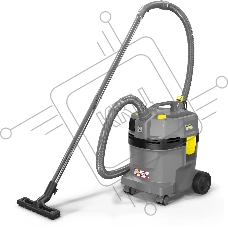 Пылесос строительный Karcher NT 22/1 Ap Te серый, 1300 Вт, уборка сухая/влажная, пылесборник мешок/контейнер, 22 л