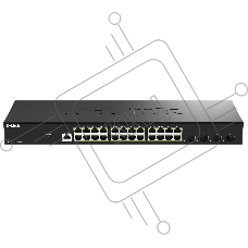 Коммутатор D-Link DGS-1210-28X/ME/C1A, 24×1 Гбит/с + 4×10 Гбит/с SFP+, управляемый