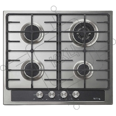 Газовая варочная поверхность Korting HG 665 CTGX, 4 конфорки, нержавеющая сталь, 8300 Вт