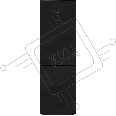 Холодильник Haier C2F637CGBG черный, двухкамерный, 278/108л, морорзилка снизу, No frost