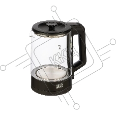 Чайник электрический Homestar HS-1008 1,8 л, стекло, черный