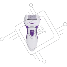 Пилка роликовая Микма ИП 2500 для пяток бело-фиолетовая (в уп. 40 шт)