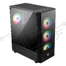 Компьютерный корпус без блока питания Case MSI MAG FORGE 112R, Midi-Tower, TG, 4x120мм ARGB, 2xUSB 3.2, ATX, mATX, mITX черный