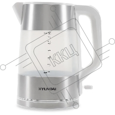 Чайник электрический Hyundai HYK-P4025 2л. 2200Вт белый (корпус: пластик)