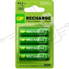 Аккумулятор GP Smart Energy AA NiMH 1000mAh (4шт)