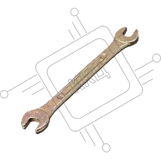 Ключ рожковый Сибртех, 6 х 7 мм, желтый цинк