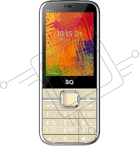Мобильный телефон BQ 2838 Art XL+ Gold. SC6531E, 1, 208MHZ, ThreadX, 32 Mb, 32 Mb, 2G GSM 850/900/1800/1900, Bluetooth Версия 2.1 Экран: 2.8 