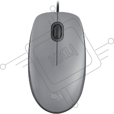 Мышь проводная Logitech M110 серый, 1000 dpi, USB, кнопки - 3