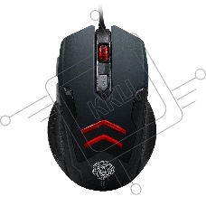 Мышь проводная Qumo Crypt M57 черный, 3200 dpi, USB, кнопки - 6