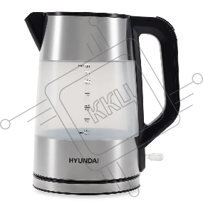 Чайник электрический Hyundai HYK-P4026 2л. 2200Вт черный (корпус: пластик)