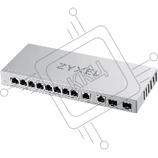 Коммутатор Zyxel XGS1010-12-ZZ0102F 8x1Гбит/с 2x2.5Гбит/с 2SFP+ неуправляемый