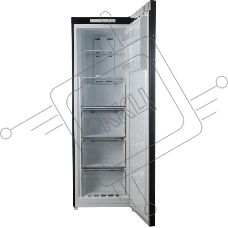 Морозильная камера Maunfeld MFFR170SB, черный, 206л, 4 ящика, 2 полки