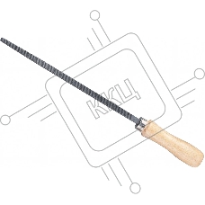 Напильник Сибртех 200 мм, квадратный, деревянная ручка