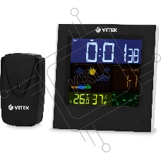 Погодная станция Vitek VT-6411 черный/белый