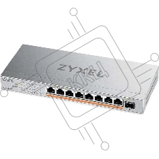 Коммутатор Zyxel XMG-108HP-EU0101F (L2) 8x2.5Гбит/с 1SFP+ 8PoE++ 100W неуправляемый