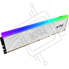 Оперативная память XPG Spectrix D35G RGB, 16GB, DDR4, 3600MHz, CL18, UDIMM, с радиатором, RGB, белый