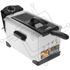 Фритюрница Centek CT-1431 серебристый, 1800 Вт, 3.5 л, 1 кг, антипригарное покрытие