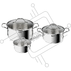 Набор посуды Tefal Intuition B864S674 6 предметов (2100125818)