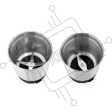 Кофемолка BRAYER BR1181, 2 ножа для мяг. и твер., 70 г.,Мощн. 200 Вт, нерж. корп, нажатием на крышку