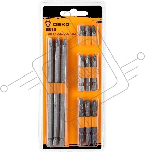 Набор бит DEKO BS12, 12шт 065-0695