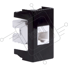 Розетка компьютерная DKC Viva 45238 1-м 1 мод. RJ45 кат.5E черный