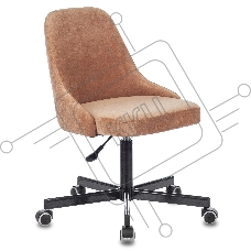 Кресло компьютерное Бюрократ CH-340M светло-коричневый Velvet 90, крестовина металл