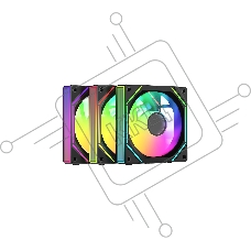 Комплект реверсных вентиляторов Gamma F12 UNI BK ARGB REVERSE BLADE 3in1