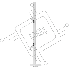 Кронштейн напольный Royal Thermo КHУ.60 (Н600) RAL9016