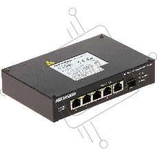 Коммутатор Hikvision DS-3T0306HP-E/HS, 3×100 Мбит/с PoE+ + 1×100 Мбит/с Hi-PoE + 1×1 Гбит/с + 1×1 Гбит/с SFP, неуправляемый