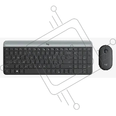 Комплект беспроводной клавиатура+мышь Logitech Slim Wireless Desktop MK470 черный