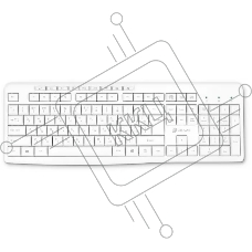 Клавиатура Oklick K225W (1875235) беспроводная, USB, Радиоканал, белый